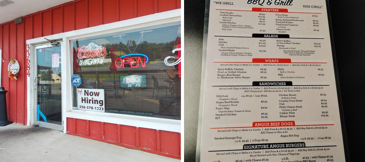 Hometown BBQ & Grill Menu