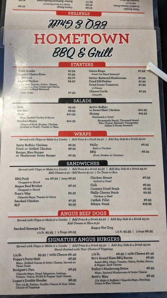 Hometown BBQ & Grill Menu image 3